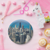 Assiettes En Carton Au-dessus de Chicago (Fête)