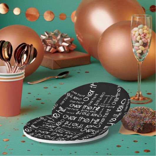 Assiettes En Carton Au-dessus de la colline (Multi)