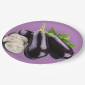 Assiettes En Carton aubergines (Angle)