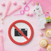 Assiettes En Carton Aucun signe photo (Fête)