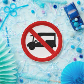 Assiettes En Carton AUCUN TAXI Tuk-Tuk ⚠ Route de Thaïlande ⚠ (Fête)