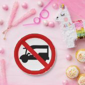 Assiettes En Carton AUCUN TAXI Tuk-Tuk ⚠ Route de Thaïlande ⚠ (Fête)