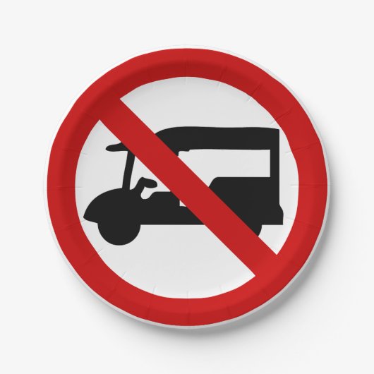 Assiettes En Carton AUCUN TAXI Tuk-Tuk ⚠ Route de Thaïlande ⚠ (Devant)