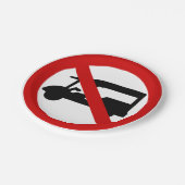 Assiettes En Carton AUCUN TAXI Tuk-Tuk ⚠ Route de Thaïlande ⚠ (Angle)