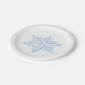 Assiettes En Carton Aucune étoile de David d'arme (Angle)