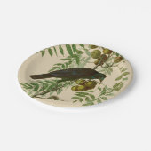Assiettes En Carton Audubon American Crow Black Bird (Angle)