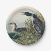 Assiettes En Carton Audubon Bird Loon Diver Classic (Devant)