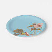 Assiettes En Carton Audubon Bleu aile Jaune Paruline Oiseau (Angle)