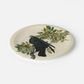 Assiettes En Carton Audubon Raven Oiseau classique (Angle)