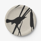 Assiettes En Carton Audubon Silhouette II (Devant)