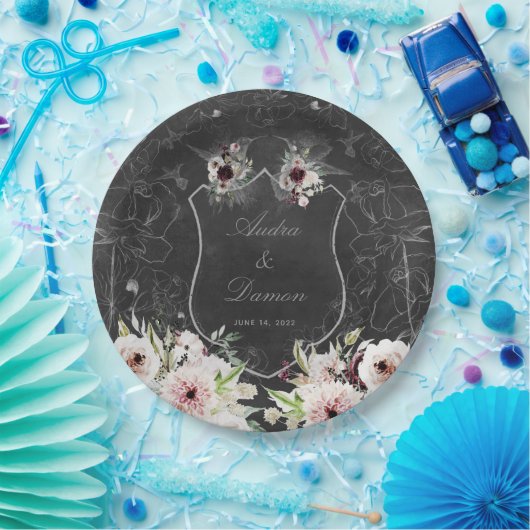 Assiettes En Carton Aura Of Night Mariage 2000 Plate Dîner (Fête)