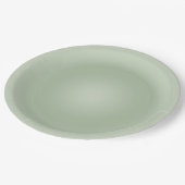 Assiettes En Carton Aura Vert Sage (Angle)