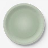 Assiettes En Carton Aura Vert Sage (Devant)