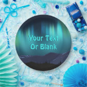 Assiettes En Carton Aurora Borealis (Fête)