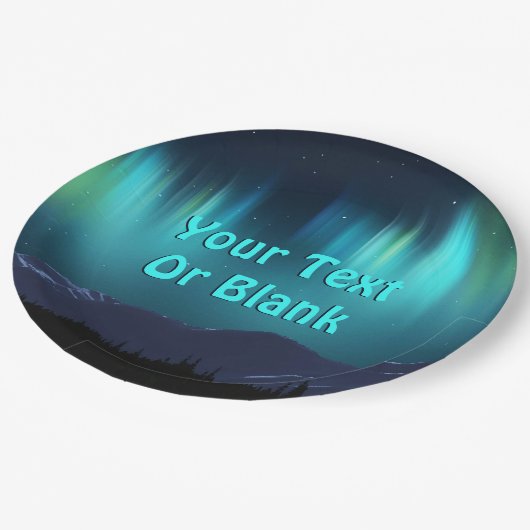 Assiettes En Carton Aurora Borealis (Angle)