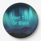 Assiettes En Carton Aurora Borealis (Devant)