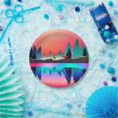 Assiettes En Carton aurore des forêts de cerfs (Fête)