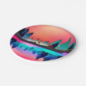 Assiettes En Carton aurore des forêts de cerfs (Angle)