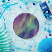 Assiettes En Carton aurore prismatique : (Fête)