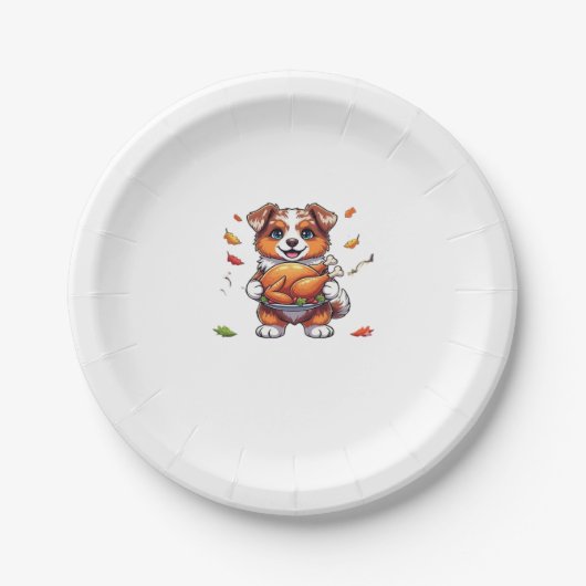 Assiettes En Carton Aussie 178 Thanksgiving surdimensionné T-Shirt.png (Devant)