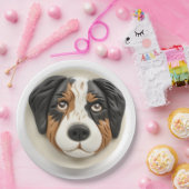 Assiettes En Carton Australian Shepherd Dog 3D inspiré (Fête)