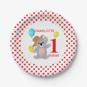 Assiettes En Carton Australien Koala Bear mignonne Graphisme