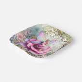 Assiettes En Carton Autocollant Fée Fée Enchantée Forêt Anniversaire (Angulaire)