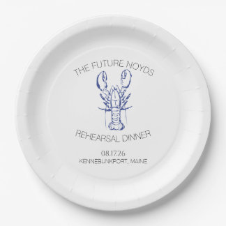 Assiettes En Carton Autocollant pour dîner de répétition de mariage au