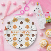 Assiettes En Carton Automne (Fête)