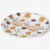 Assiettes En Carton Automne (Angle)