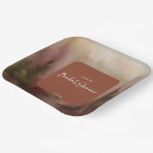 Assiettes En Carton Automne Aquarelle Forêt Terracota Fête des mariées (Angulaire)