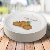 Assiettes En Carton Automne Automne Aquarelle Citrouille Élégante réco