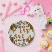 Assiettes En Carton Automne Automne Aquarelle Feuilles de feuillage (Fête)