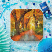 Assiettes En Carton Automne/Automne/Automne/Feuille/Nature (Fête)