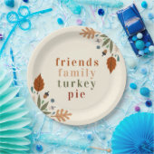 Assiettes En Carton Automne Automne Automne Thanksgiving Dîner (Fête)