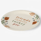 Assiettes En Carton Automne Automne Automne Thanksgiving Dîner (Angle)