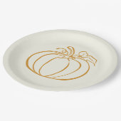 Assiettes En Carton Automne Automne Citrouille Thanksgiving design (Angle)