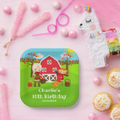 Assiettes En Carton Automne Barnyard Anniversaire Blonde Coiffeuse (Fête)