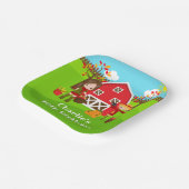 Assiettes En Carton Automne Barnyard Anniversaire Brown Coiffeuse (Angulaire)