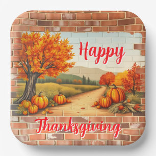 Assiettes En Carton Automne Beau Bon thanksgiving moderne