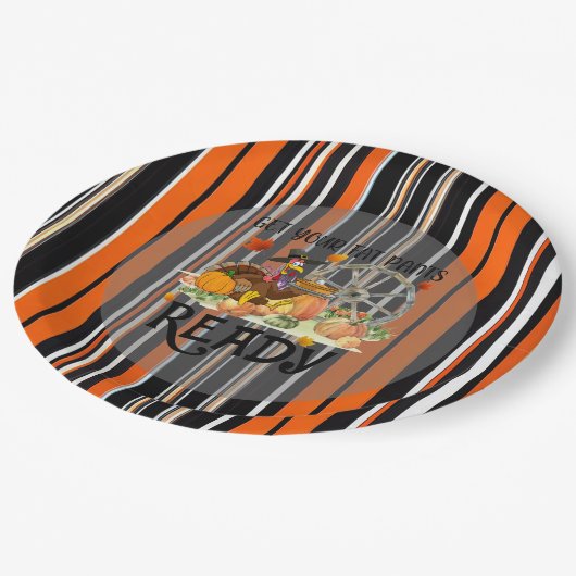 Assiettes En Carton Automne belle collection moderne Thanksgiving (Angle)