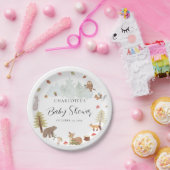Assiettes En Carton Automne Bois Animaux Baby shower d'automne (Fête)