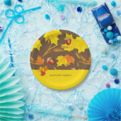 Assiettes En Carton Automne d'or (Fête)