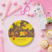 Assiettes En Carton Automne d'or (Fête)