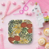 Assiettes En Carton Automne Fête Citrouille Colorée (Fête)