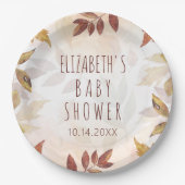 Assiettes En Carton Automne Feuillage Automne Aquarelle Automne (Devant)