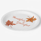 Assiettes En Carton Automne Feuillage d'automne Amitié Action de grâce (Angle)