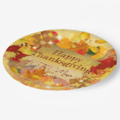 Assiettes En Carton Automne Feuillage de l'automne Bon thanksgiving de (Angle)