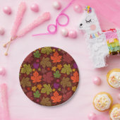 Assiettes En Carton Automne Feuilles  Automne Motif (Fête)