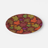 Assiettes En Carton Automne Feuilles  Automne Motif (Angle)